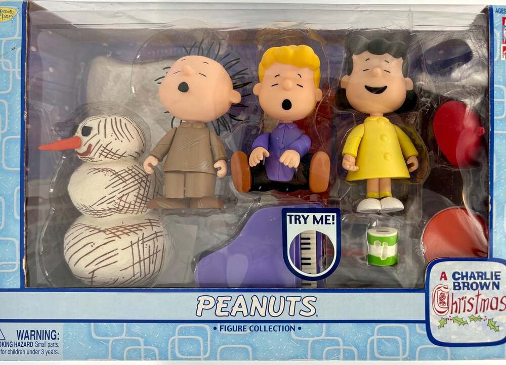 Peanuts Charlie Brown Christmas Figure Collection – Complete Set 2003 Playing Ma
